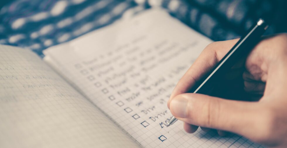 Fire safety check list for blocks of flats
